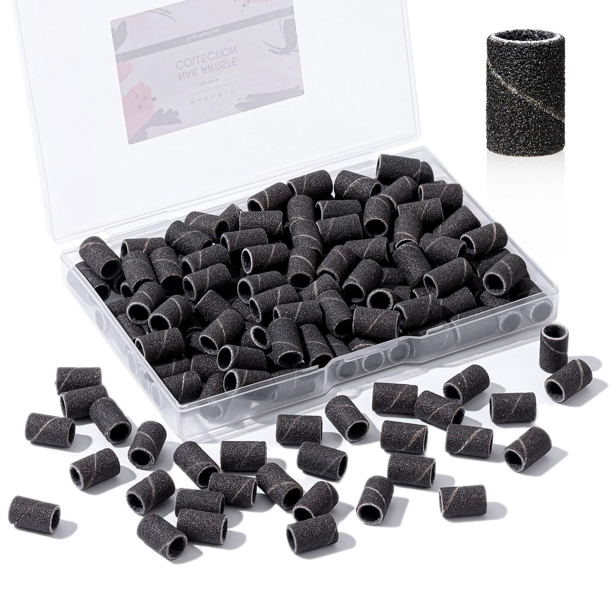 Makartt Bandes sablage pour ongles, 100 pièces, grain fin 240 pour lisser.