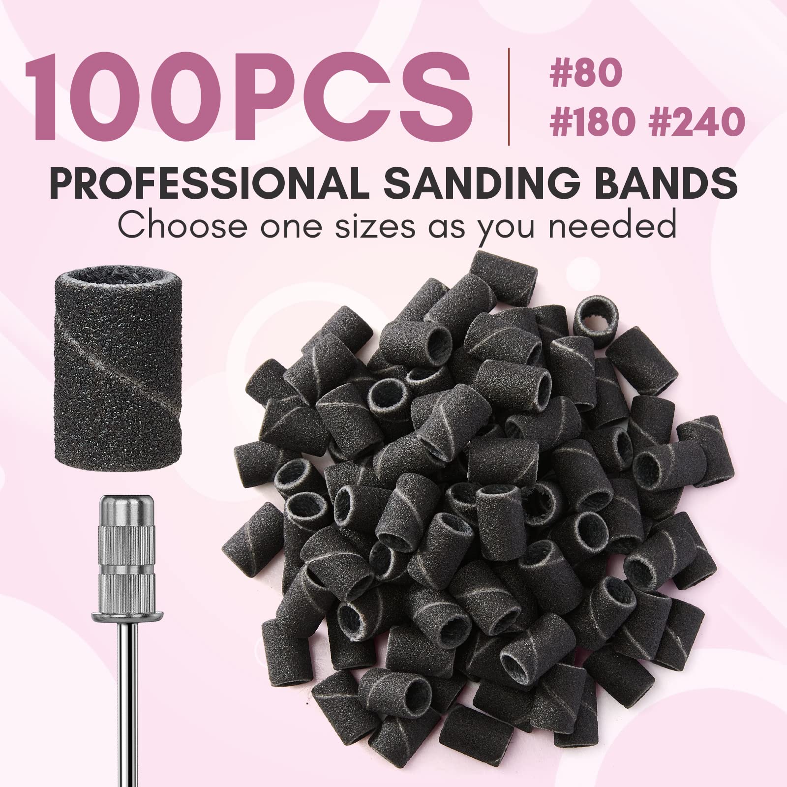 Bandes sablage Makartt pour manucure, paquet portable et pratique.