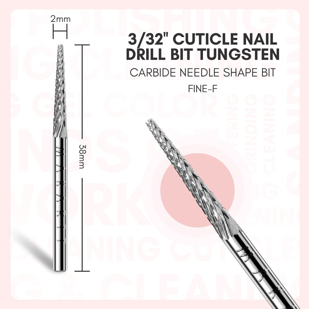 Makartt bit-compatible-perceuse-ongles-3-32: s’adapte à la plupart des perceuses.