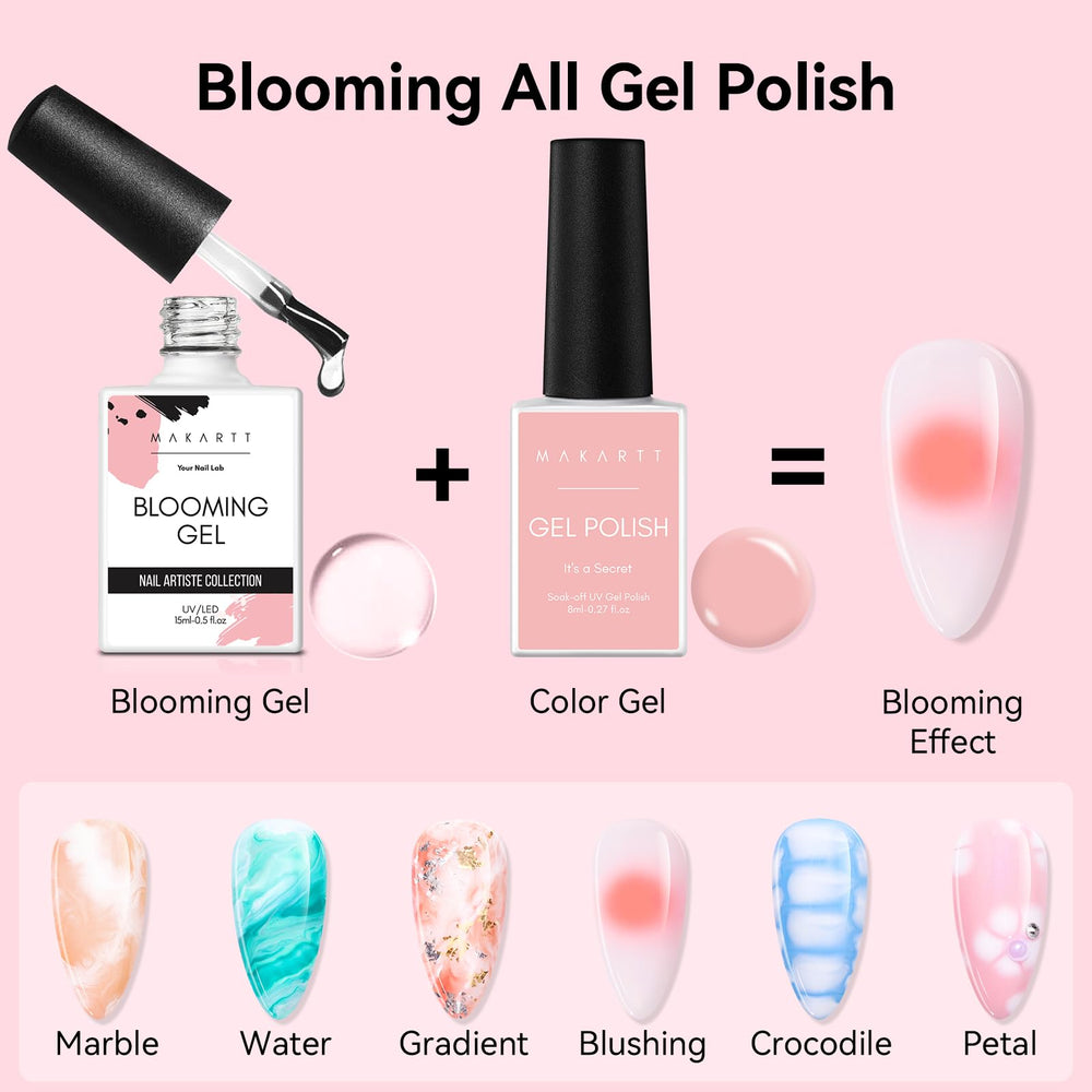 Makartt Blooming Gel art floral – accent floral élégant pour un look printanier