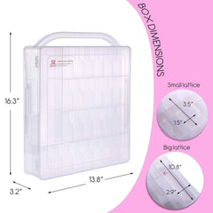 Makartt Boîte stockage vernis transparente: aperçu rapide des couleurs sans fouiller.