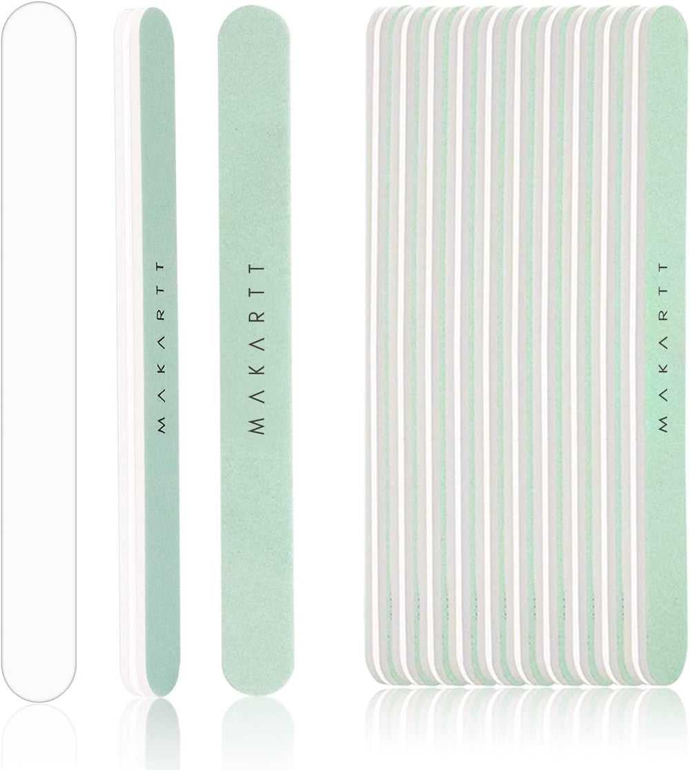Tampon Makartt 400 grain vert, lissage rapide de la surface des ongles.