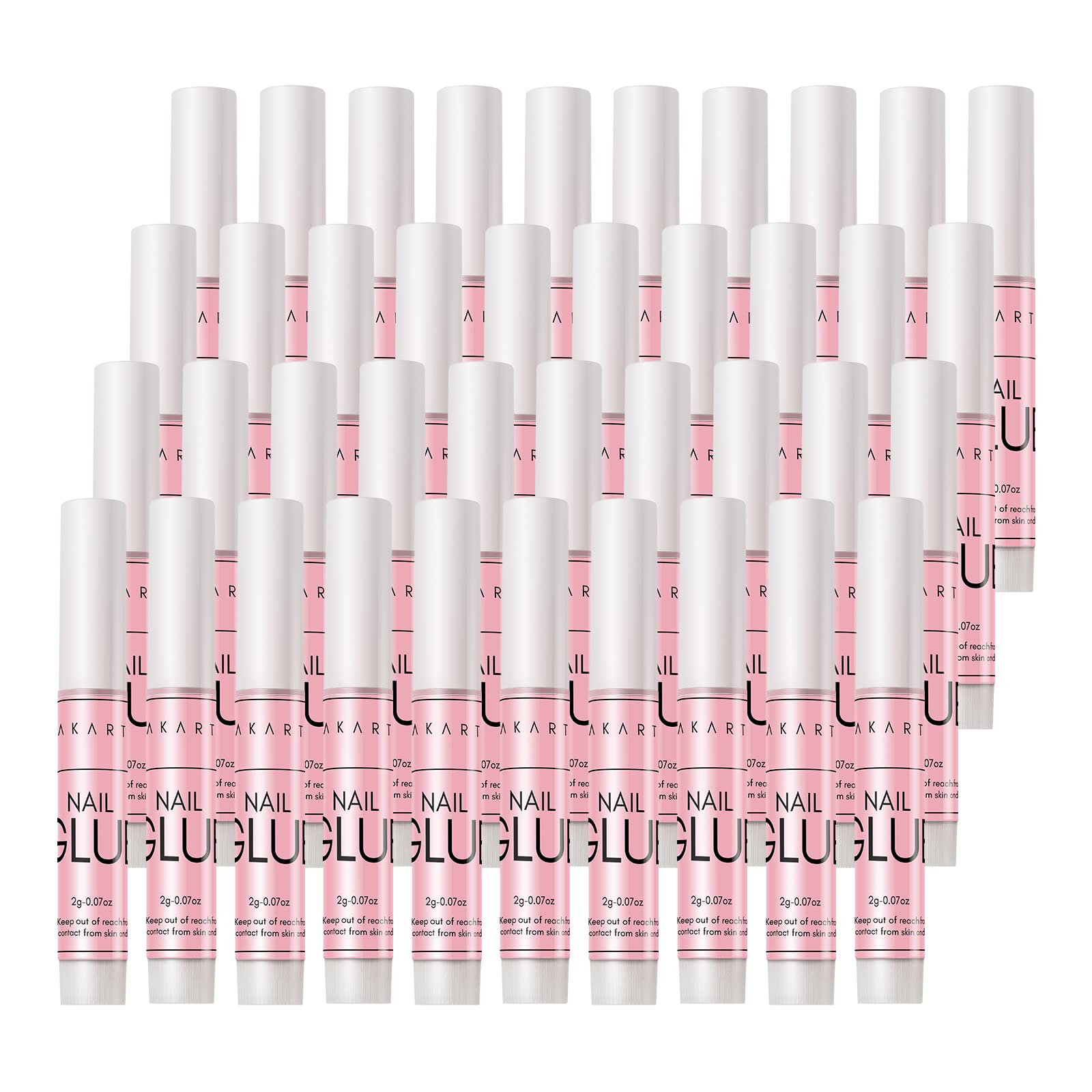Makartt colles à ongles 40 tubes : kit pro durable pour poses propres.