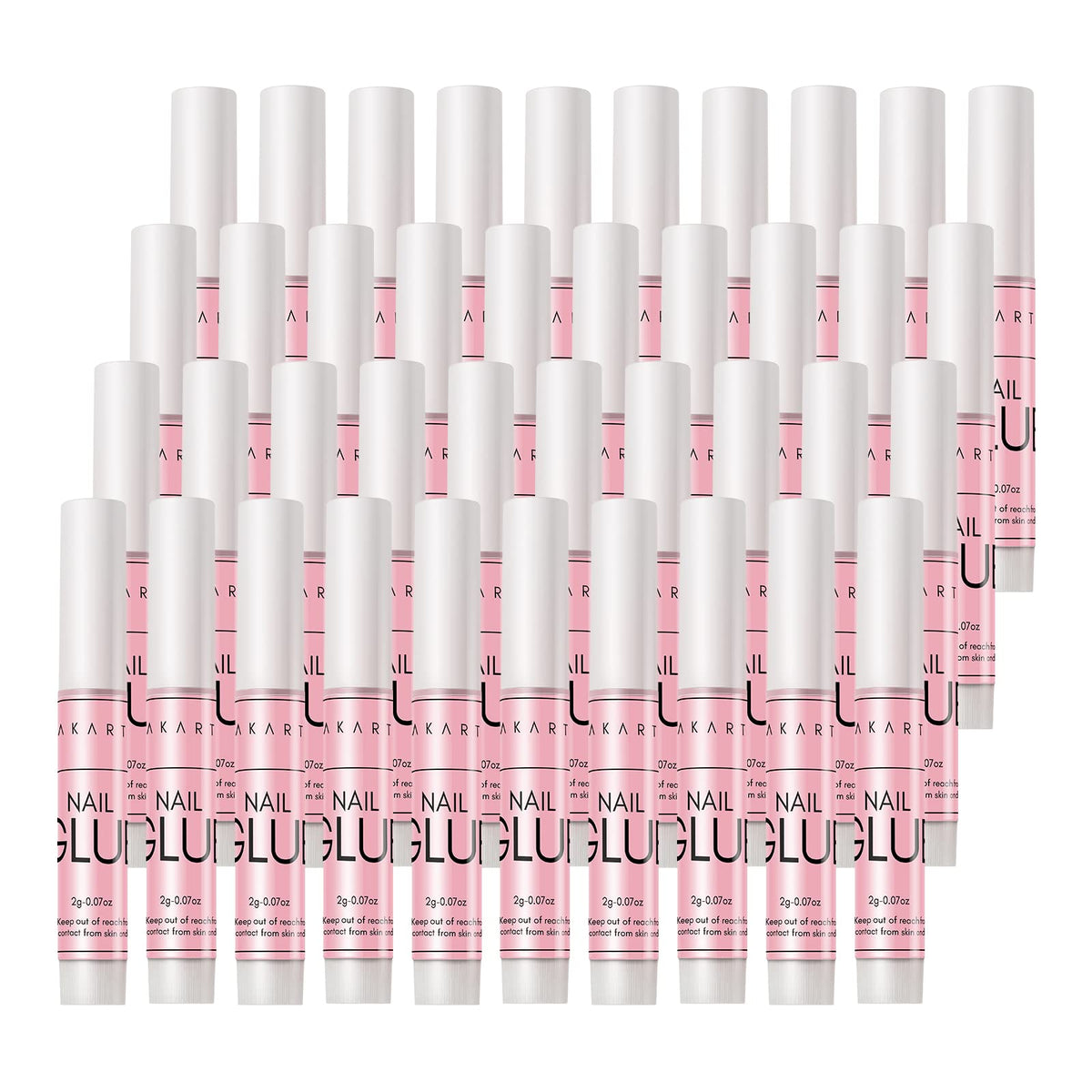 Makartt colles à ongles 40 tubes : kit pro durable pour poses propres.