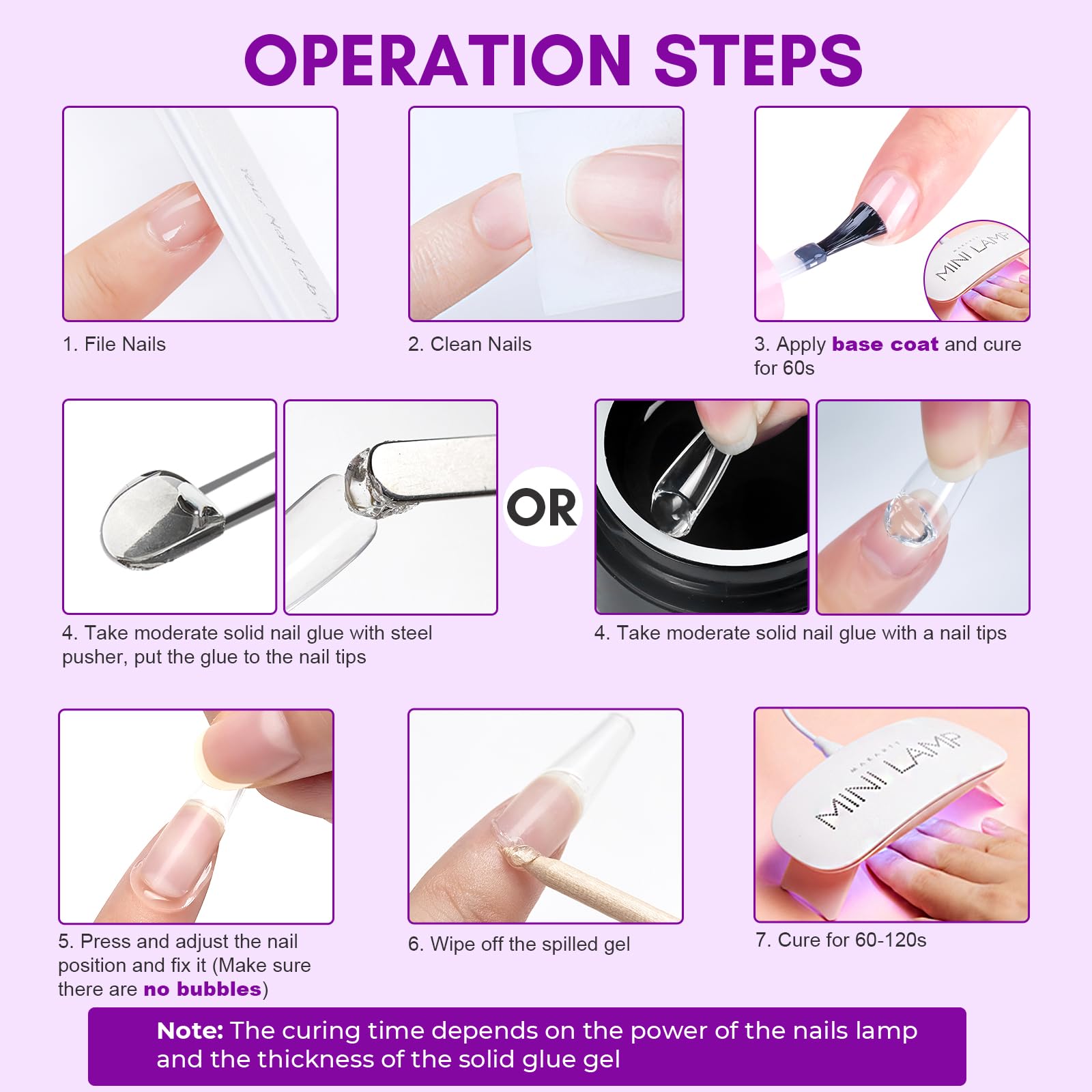 Préparation des ongles et base recommandée avant Makartt Gel Solide