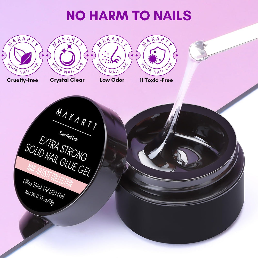 Fixation durable des ongles prêt à poser avec Makartt Colle Gel Solide