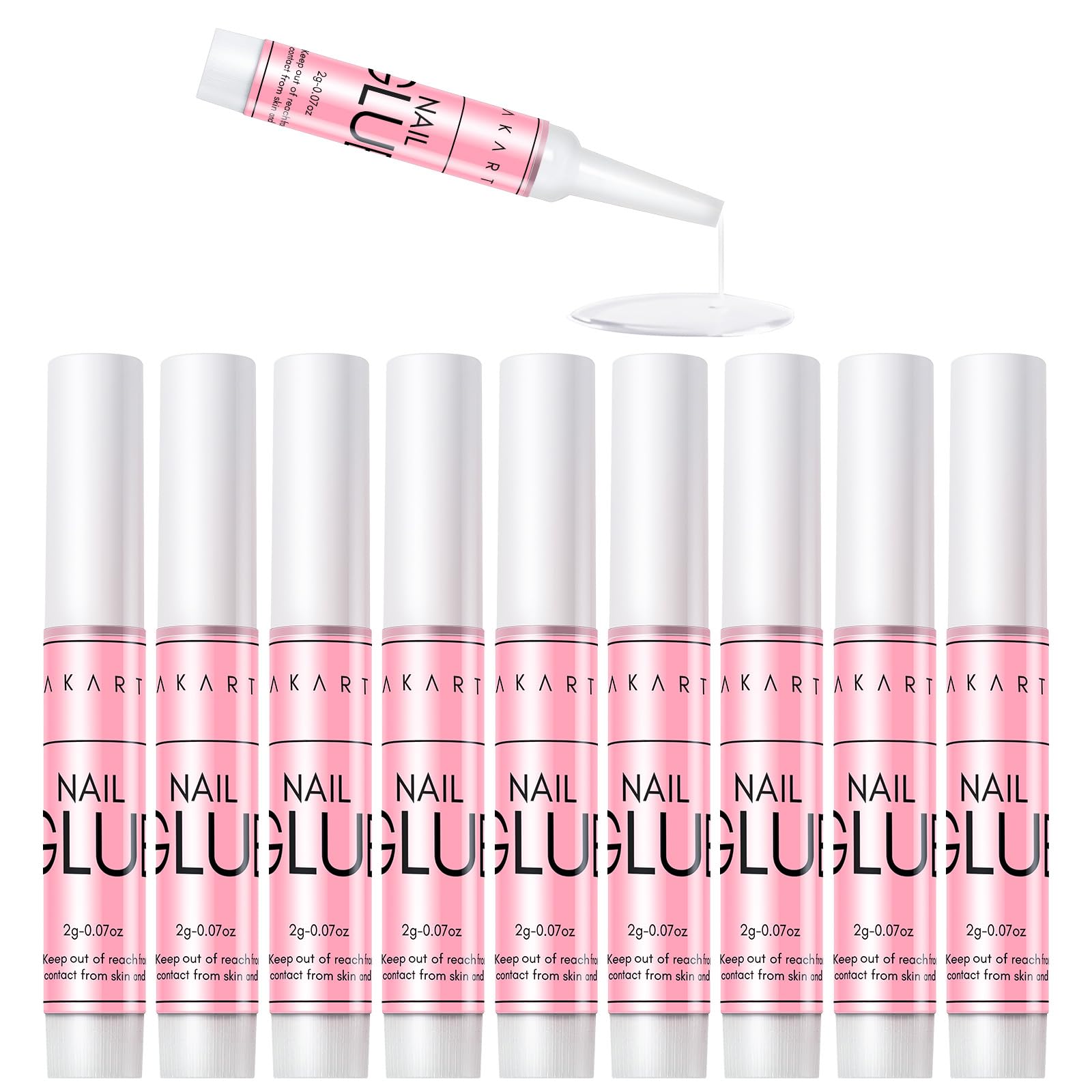 Makartt colle ongles extra forte en bouteille, tenue longue durée et précision d’application.