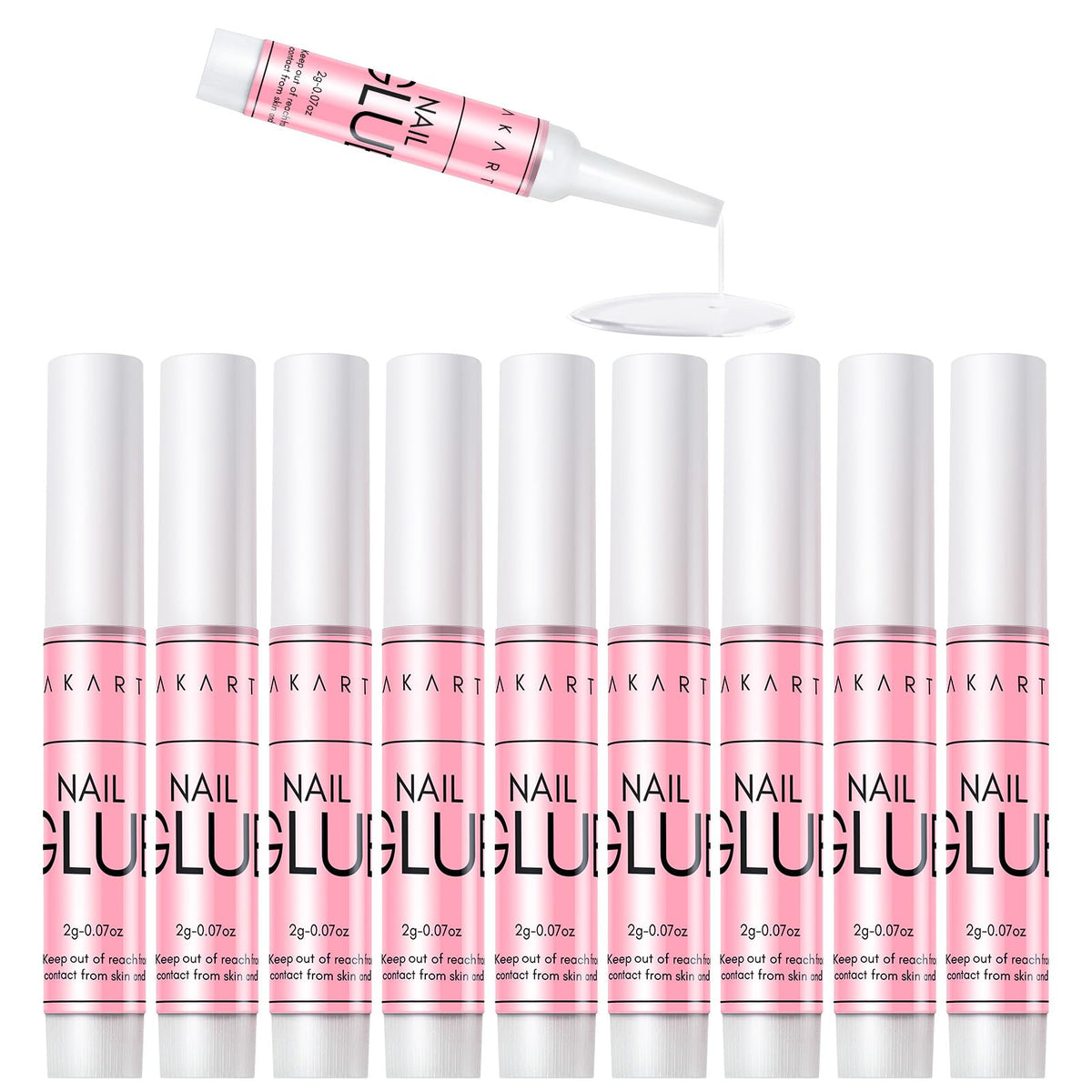Makartt colle ongles extra forte en bouteille, tenue longue durée et précision d’application.