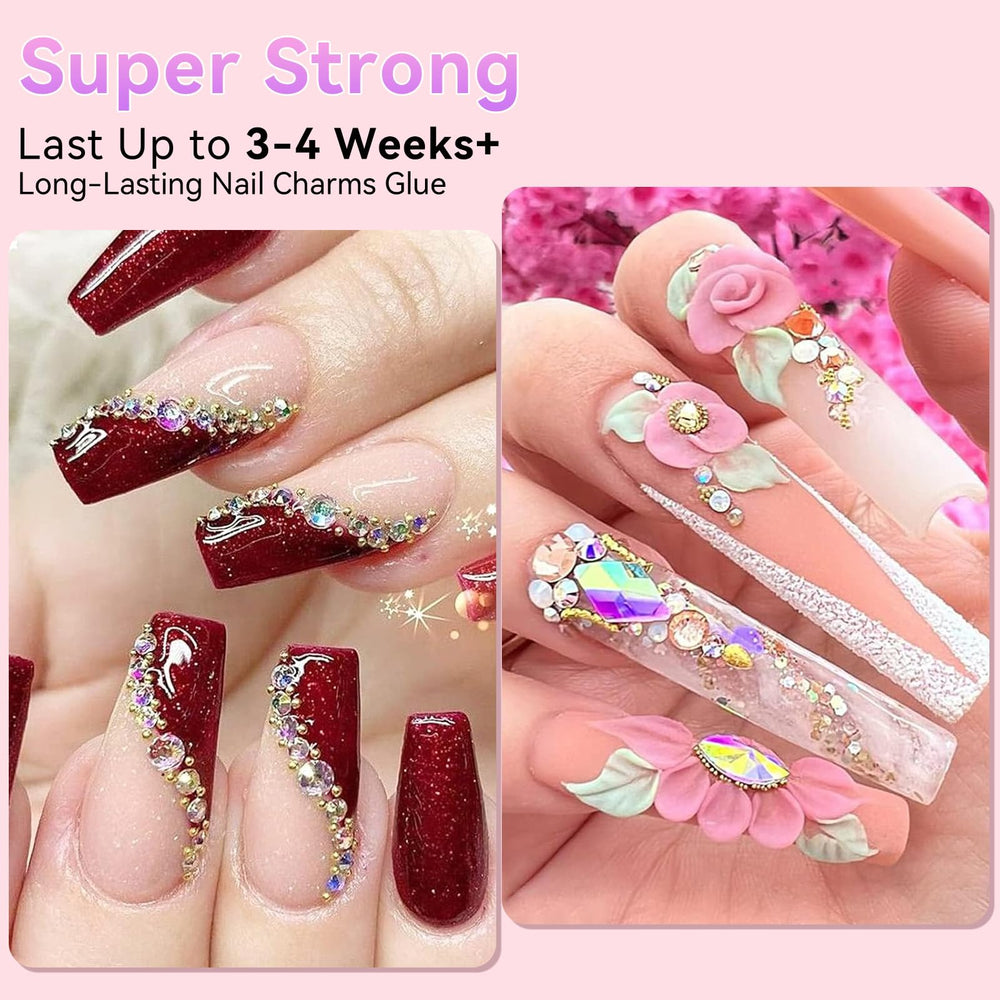 Makartt colle-paillettes-gemmes-ongles-bling, éclat durable.