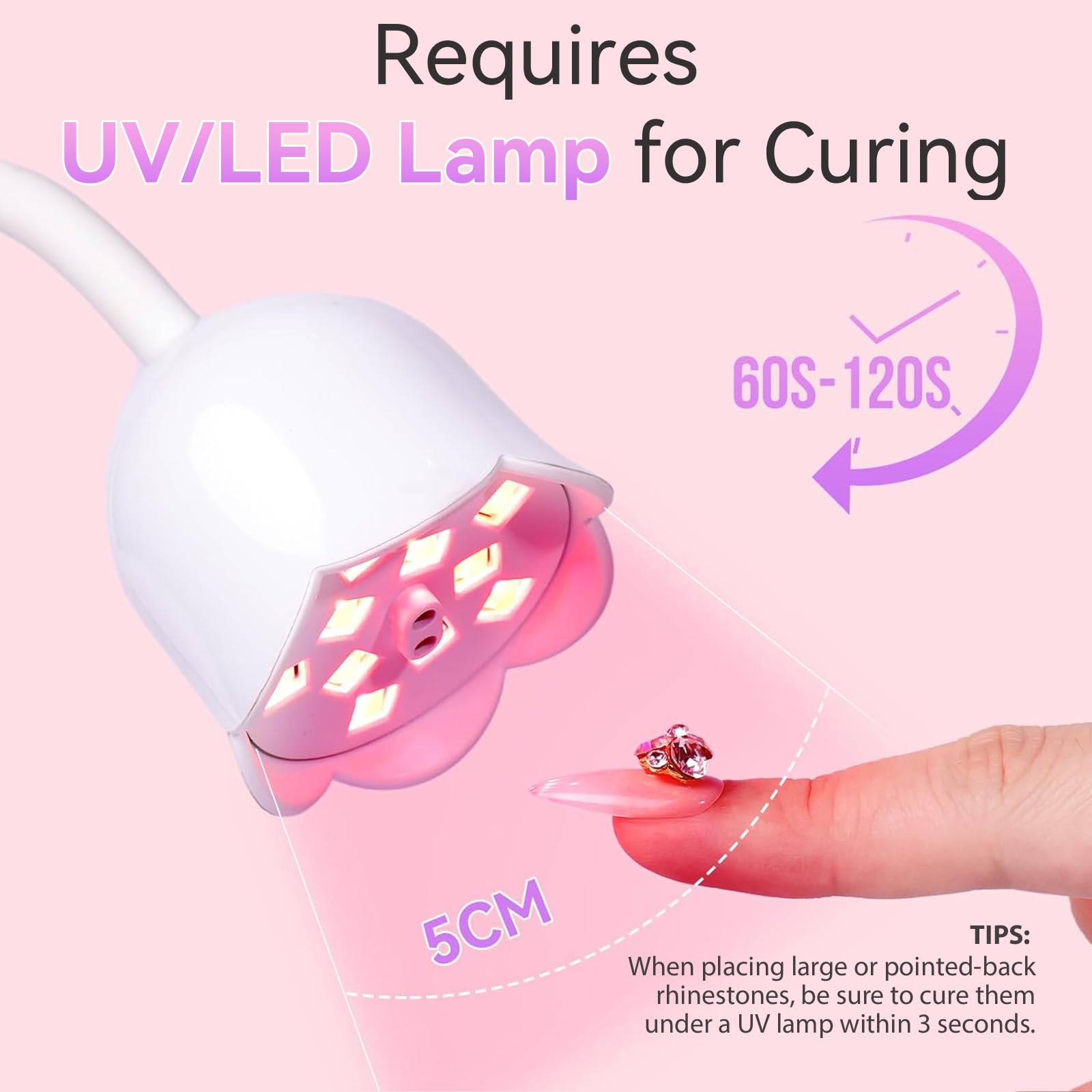 Makartt colle-paillettes-ongles-bling-3d, scintillement durable.