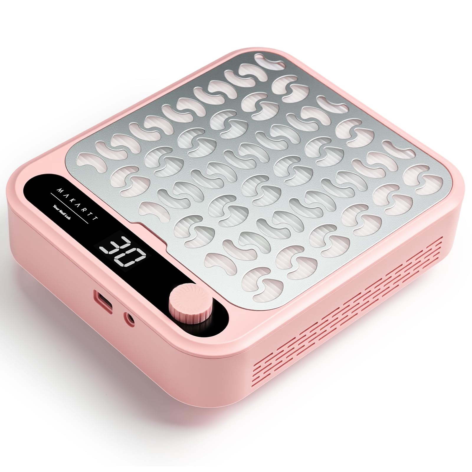 Makartt Collecteur de poussière pour ongles - avant rose, nettoyage précis et efficace