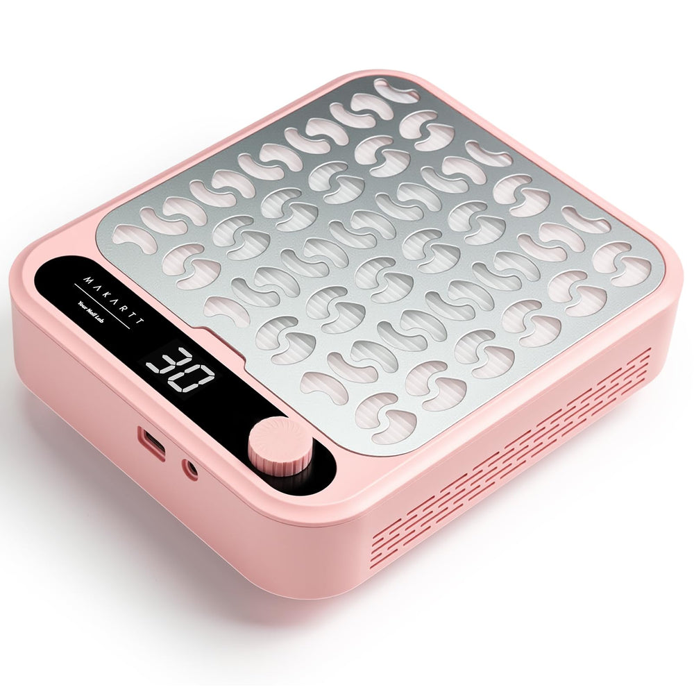 Makartt Collecteur de poussière pour ongles - avant rose, nettoyage précis et efficace