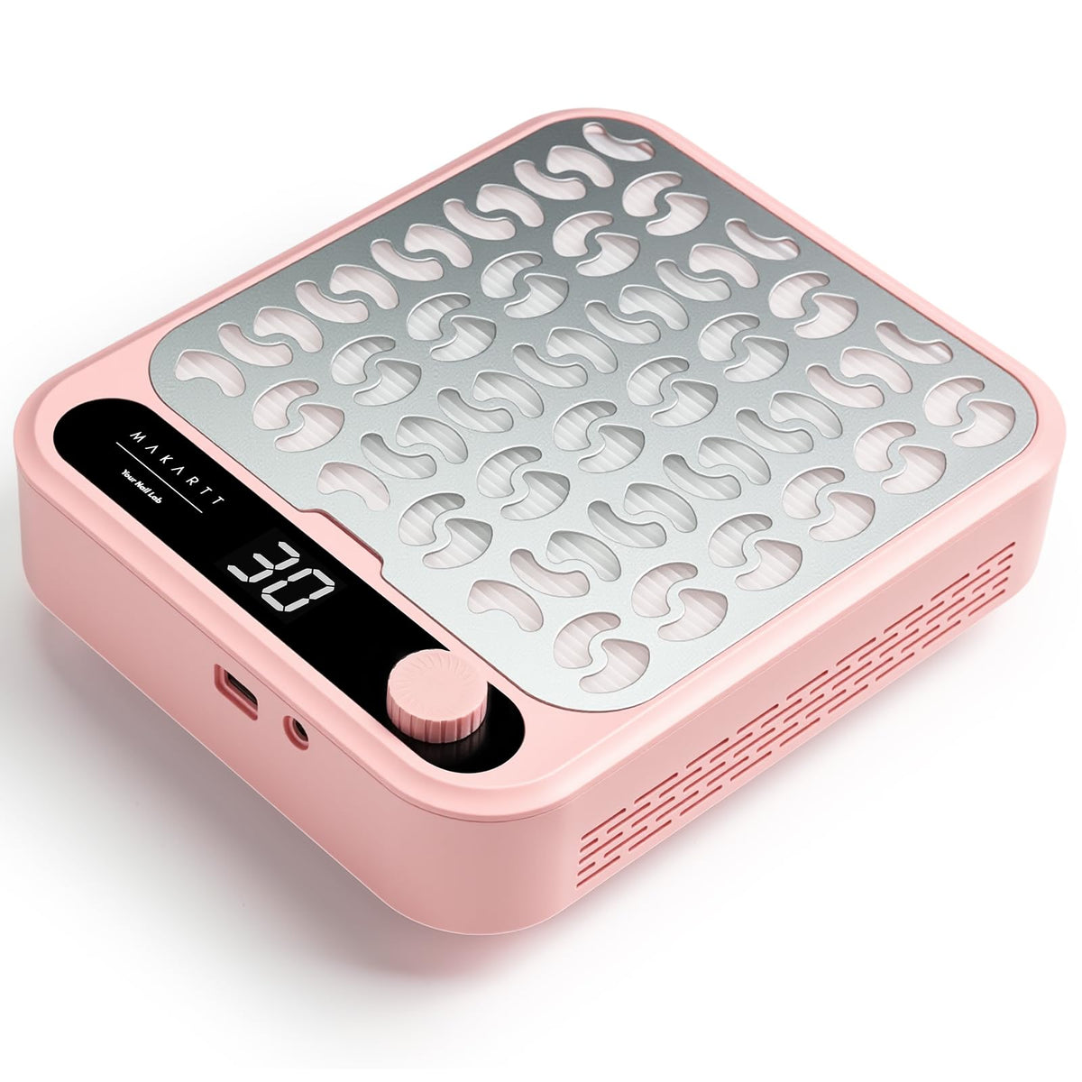 Makartt Collecteur de poussière pour ongles - avant rose, nettoyage précis et efficace