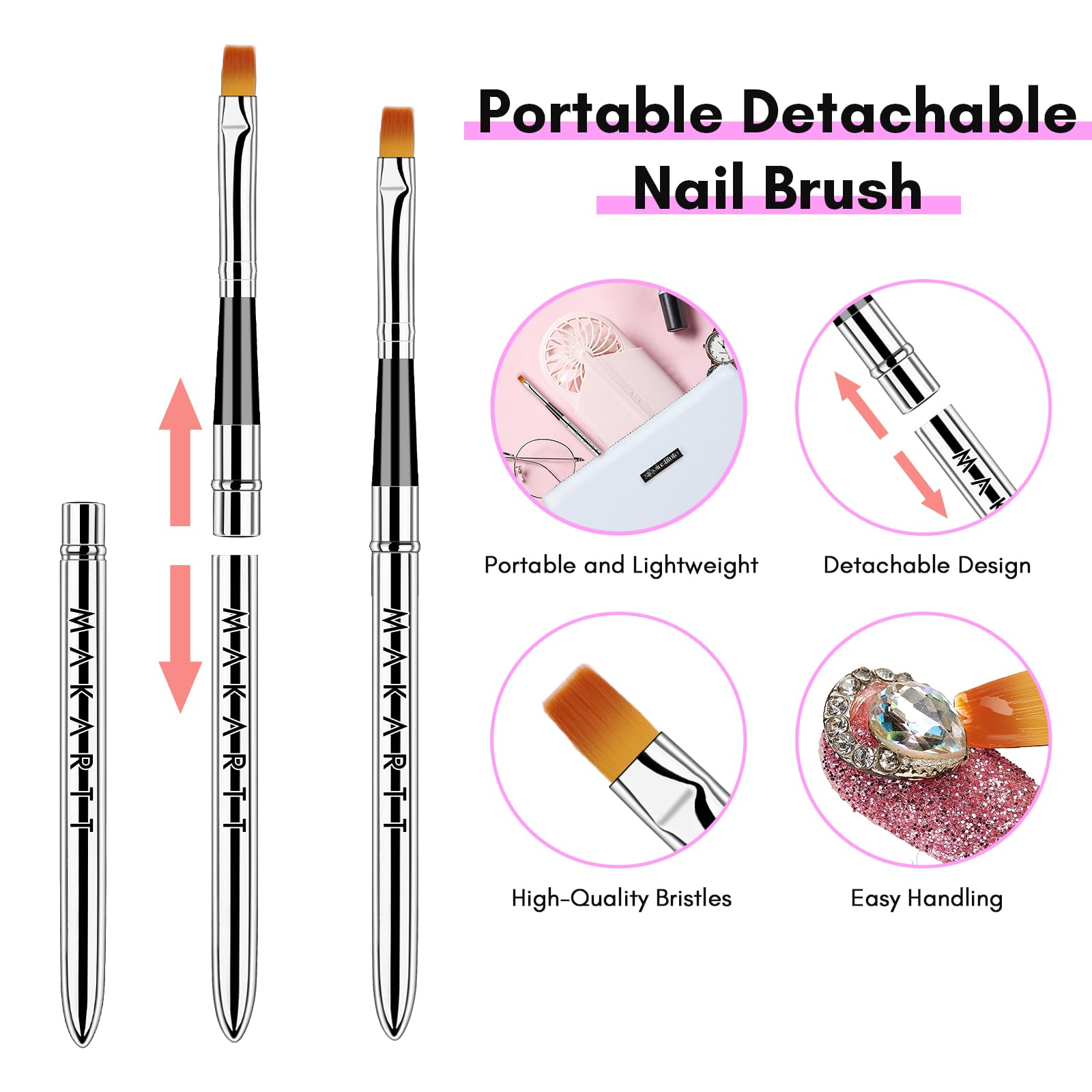 Makartt Compatibilité Acrylique Ongles: convient à l’acrylique et aux poudres