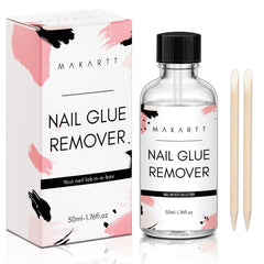 Makartt démousseur colle ongles 50ml – bouteille prête à retirer facilement les adhésifs.