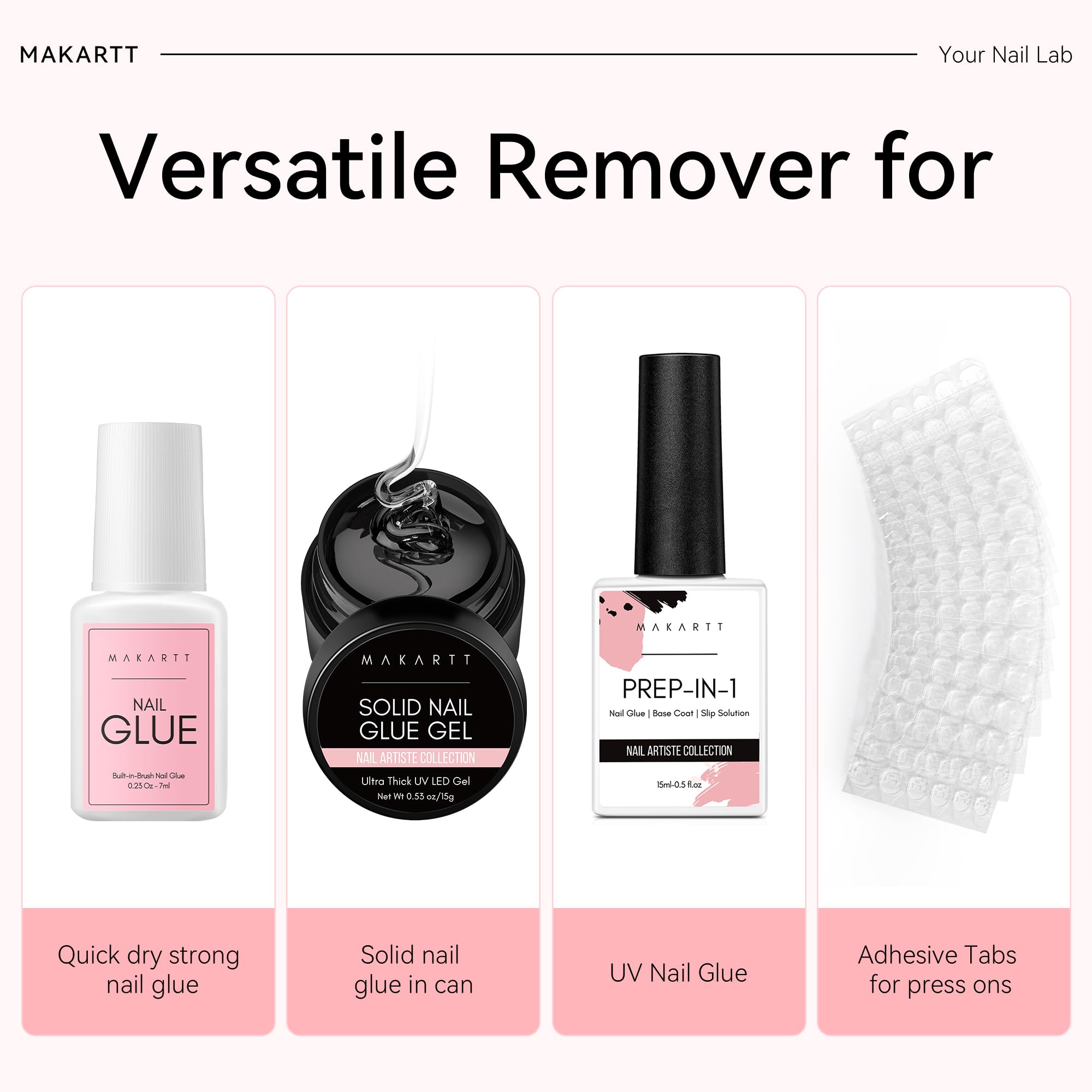 Makartt Dissolvant Ongles: utilisation rapide sur ongles press-on sans effort