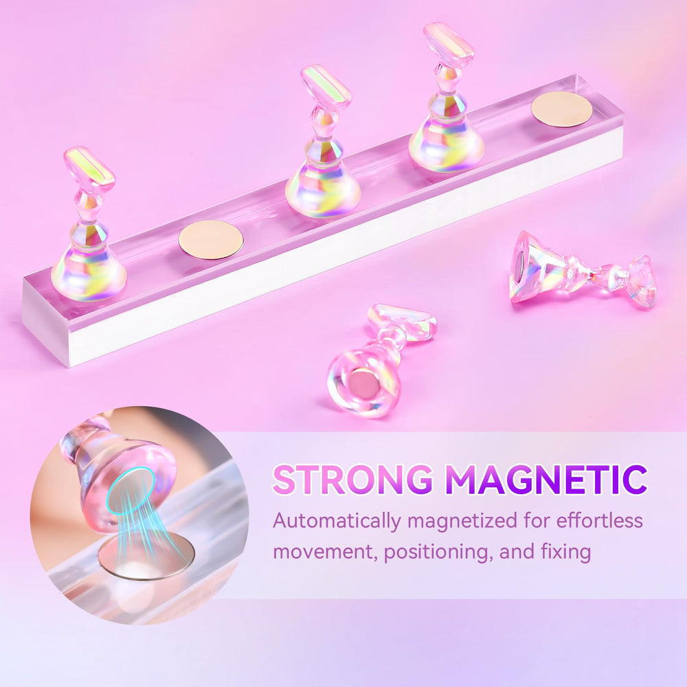 Makartt ensemble 10 supports ongles – kit compact pour pratique quotidienne