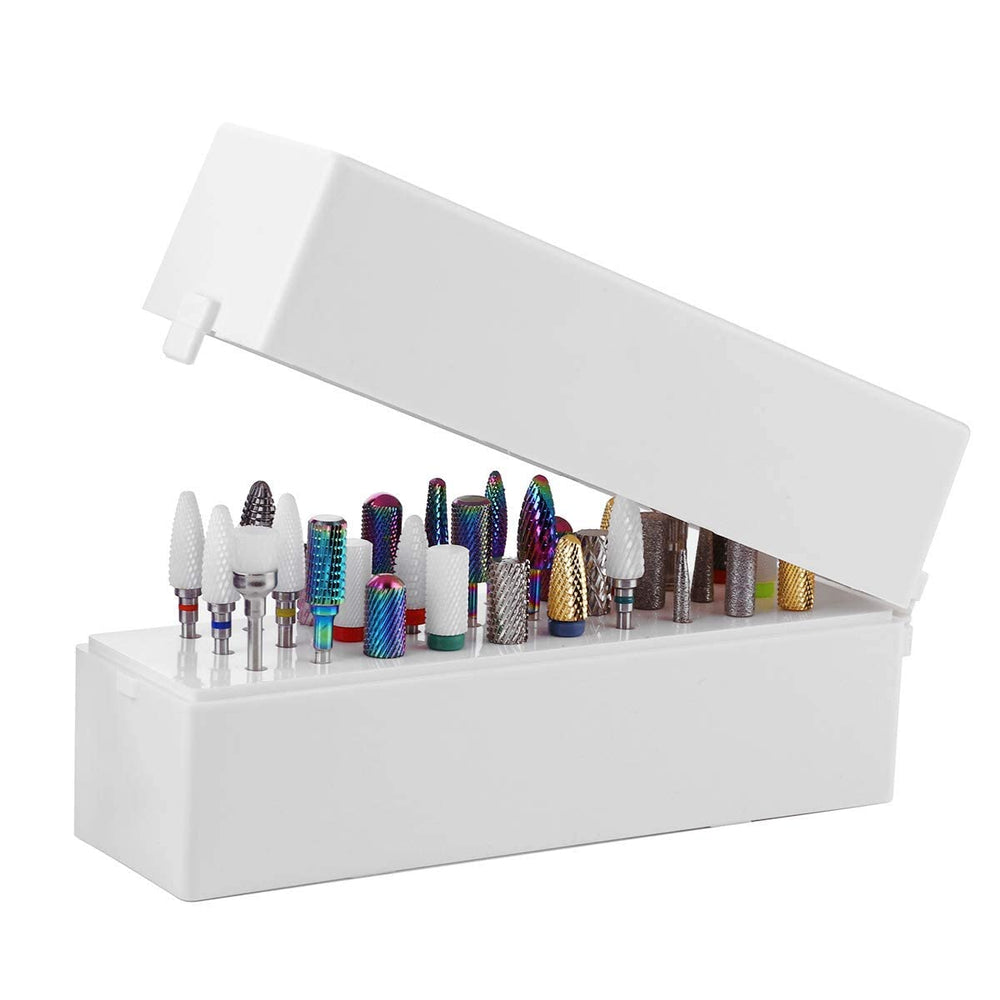 Makartt etui-compact-embouts-ongles-blanc: rangement sûr.