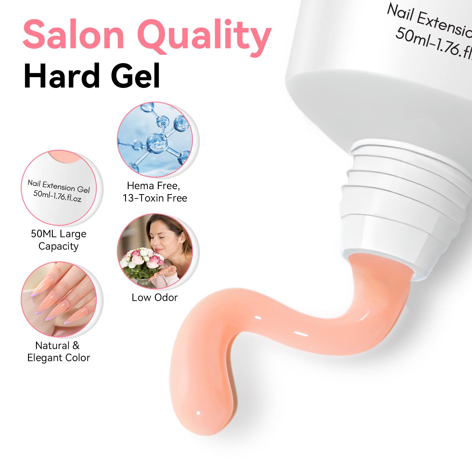 Makartt extension ongles nude – base durable pour extensions naturelles.