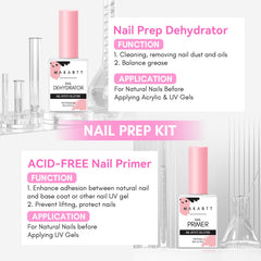 Makartt déshydratant — flacon compact assurant une surface propre avant gel.