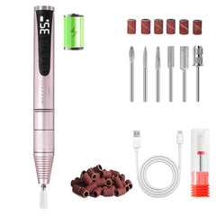 Makartt foreuse ongles électrique rechargeable 35000 tr/min, performance rapide et fluide.