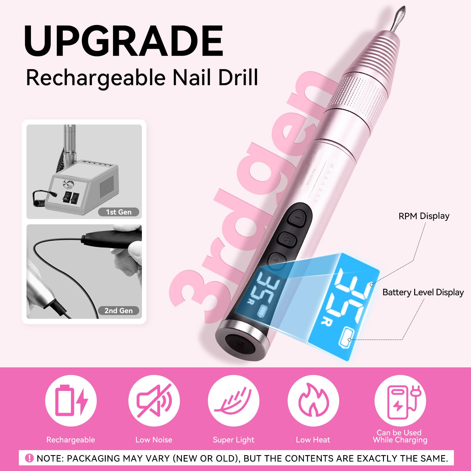 Makartt foreuse ongles silencieuse et peu chaude pour longues sessions.