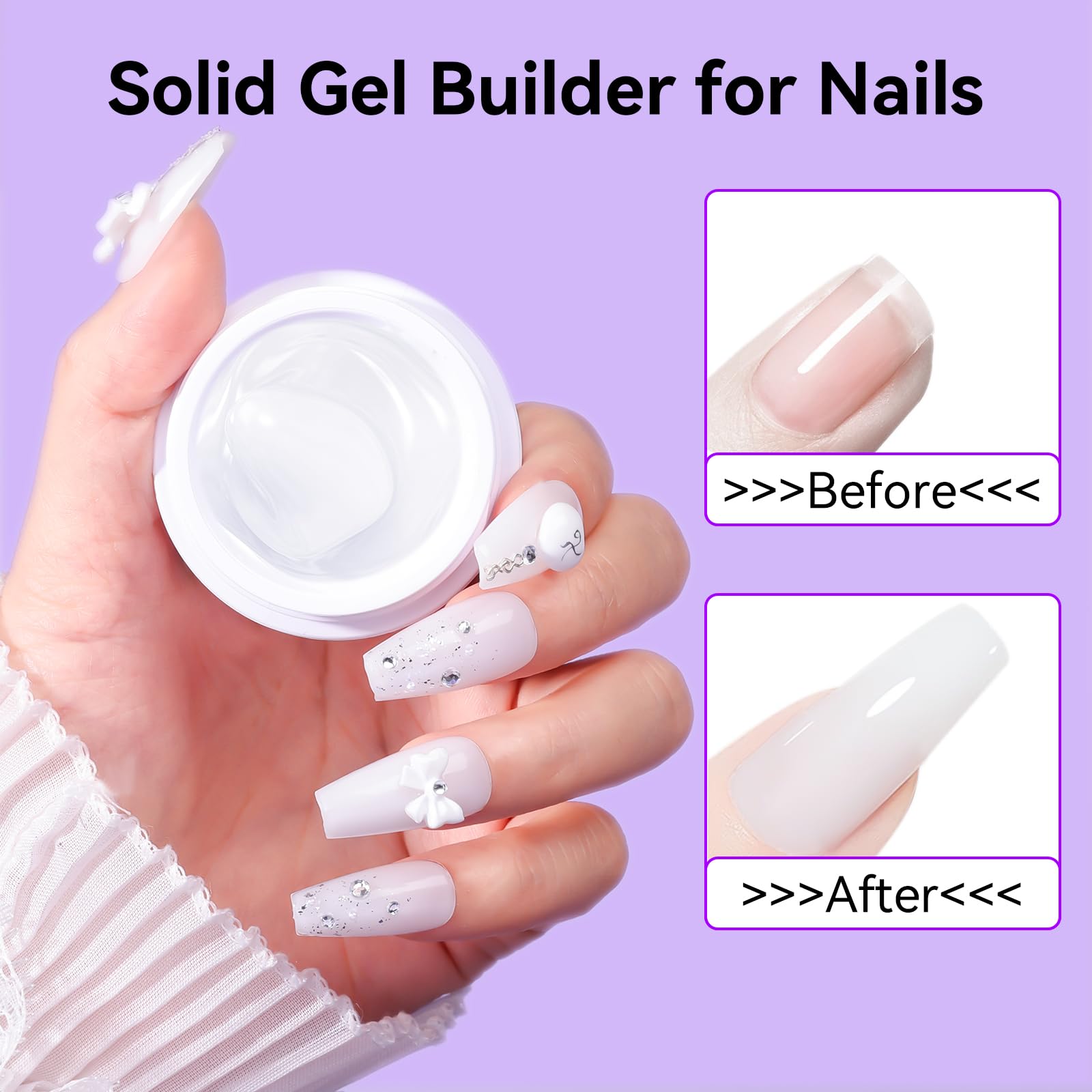 Makartt Gel 3D, colle UV pour ongles solides et durables