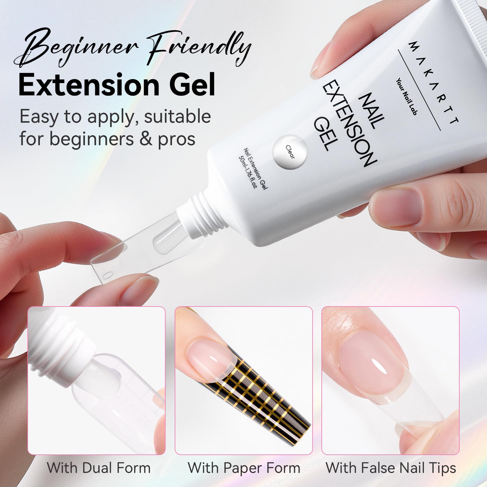 Makartt Gel Application Facile – texture lisse et auto-nivelante, rapide à sécher