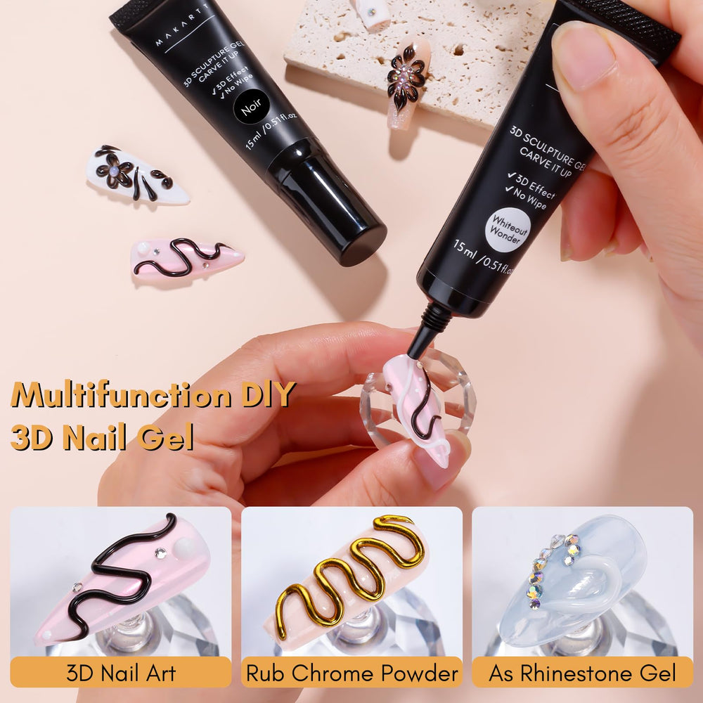 Makartt Gel Colle Tube Facile: application directe sur l ongle sans outils