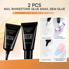 Makartt Gel Colle Perles : application précise pour perles brillantes.