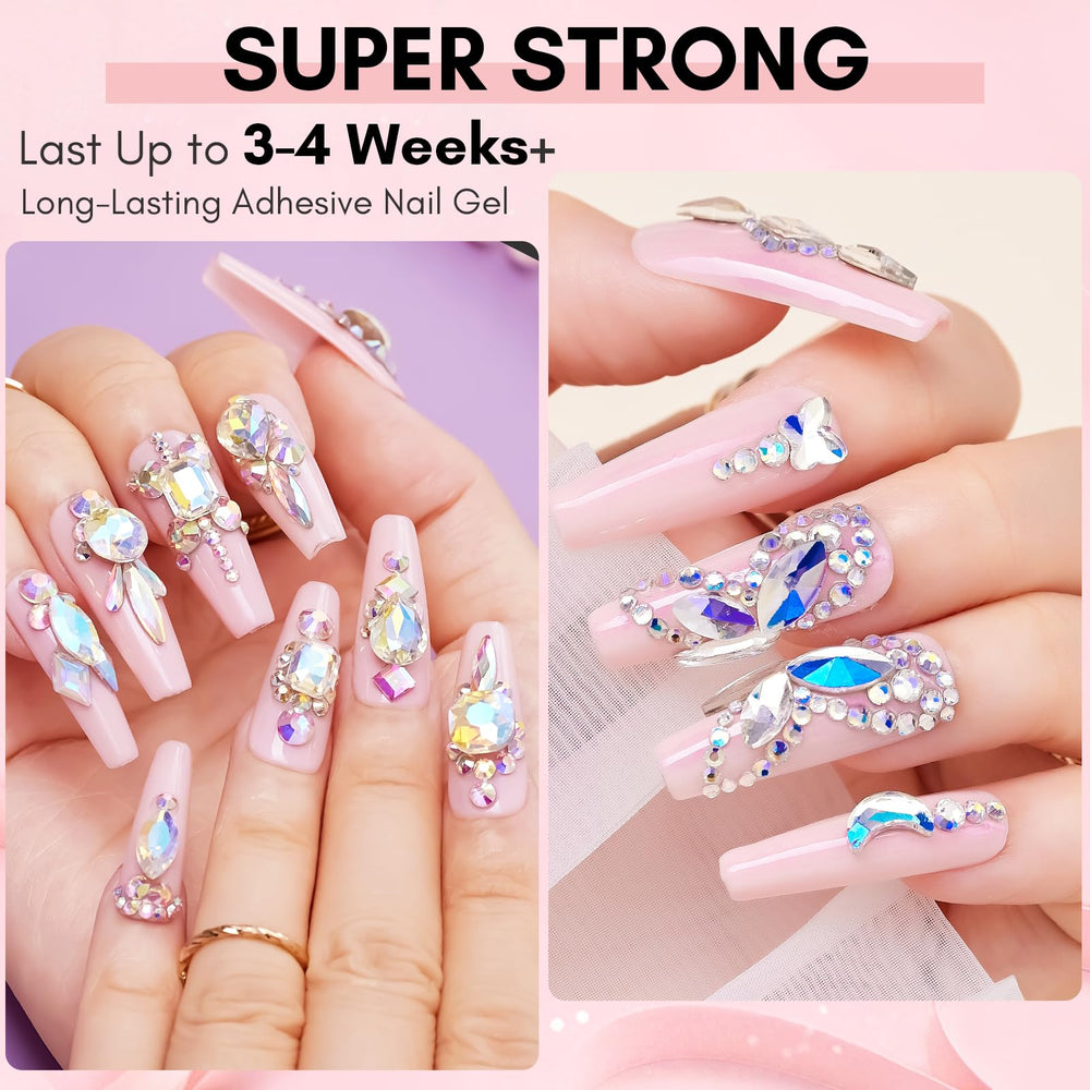 Makartt Gel-colle-pierres-3d: décorations en relief sur ongles
