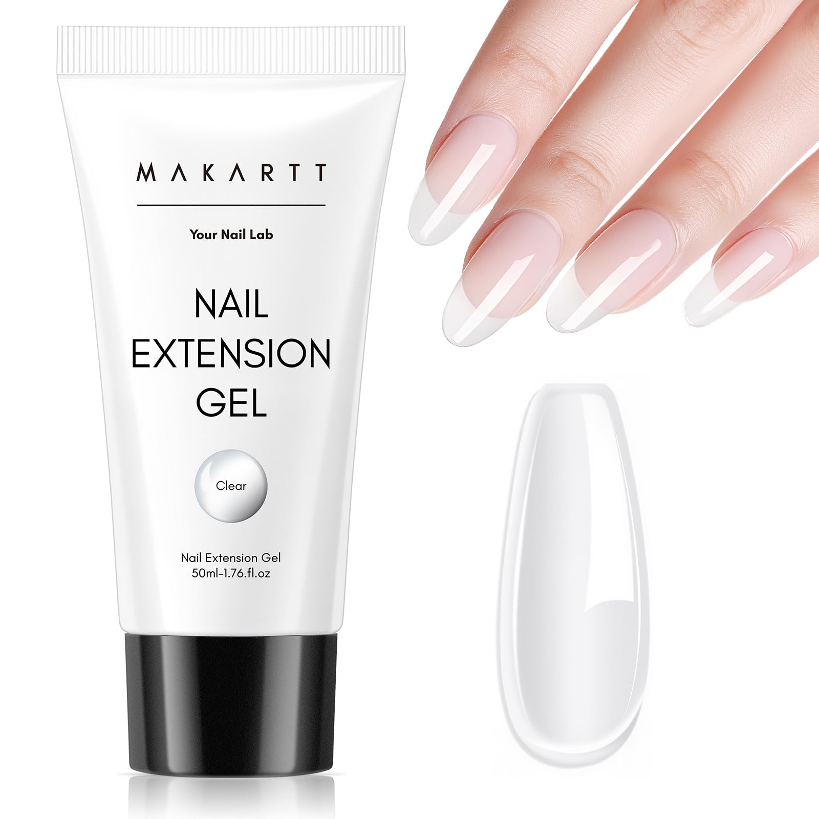 Makartt Gel Ongles Clair 50 ml – extension nette et durable pour un look naturel