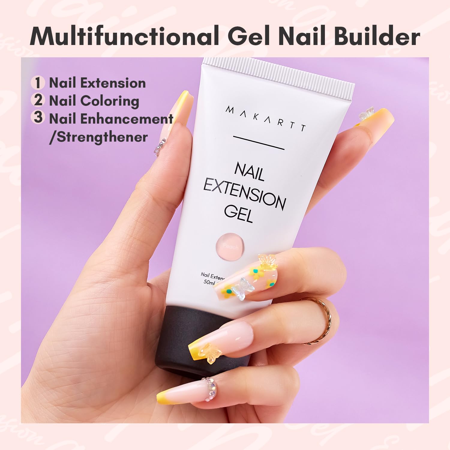 Texture épaisse Makartt Gel Poly facilitant le modelage du gel