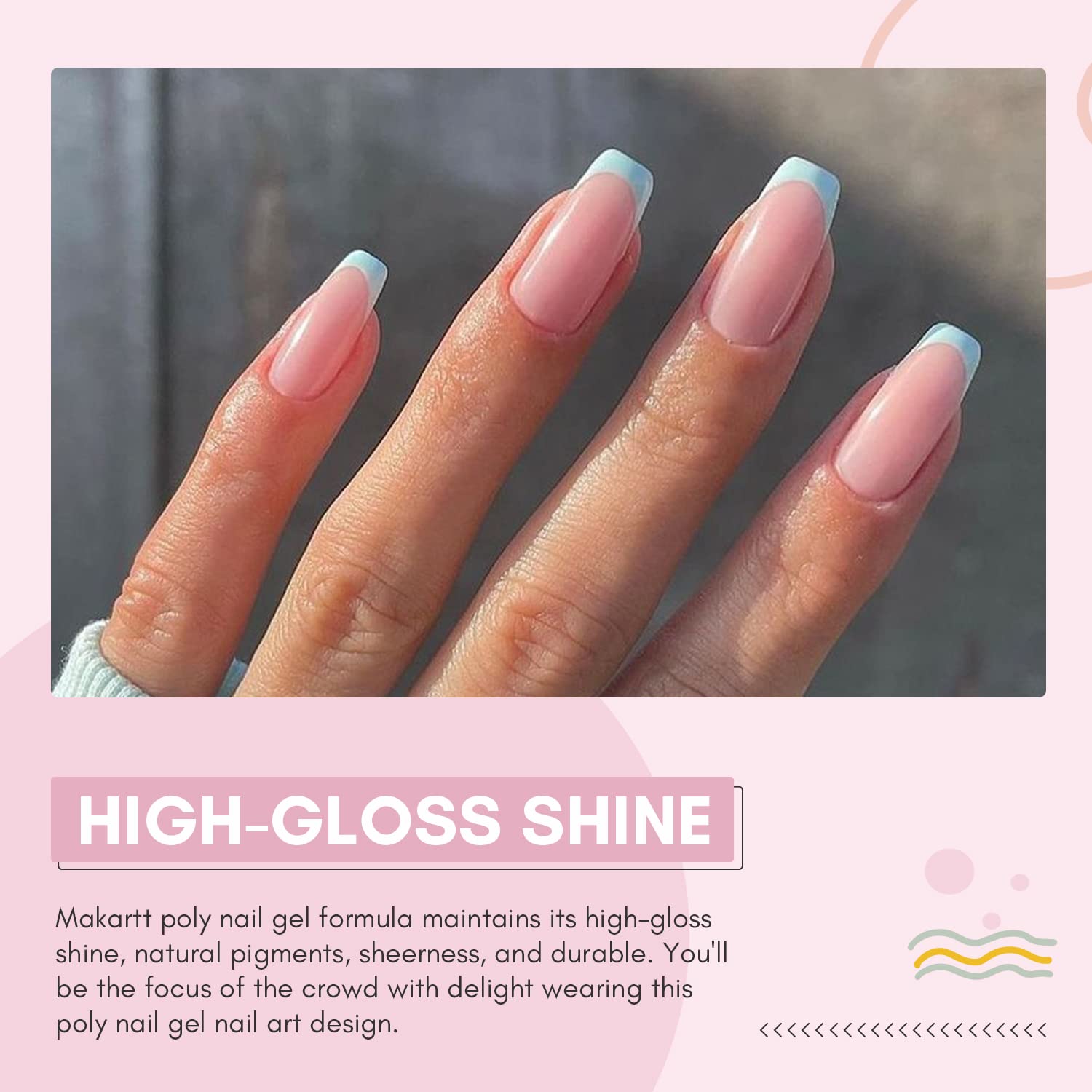 Makartt Gel Poly Paillettes et Fleurs – décor Nail Art scintillant