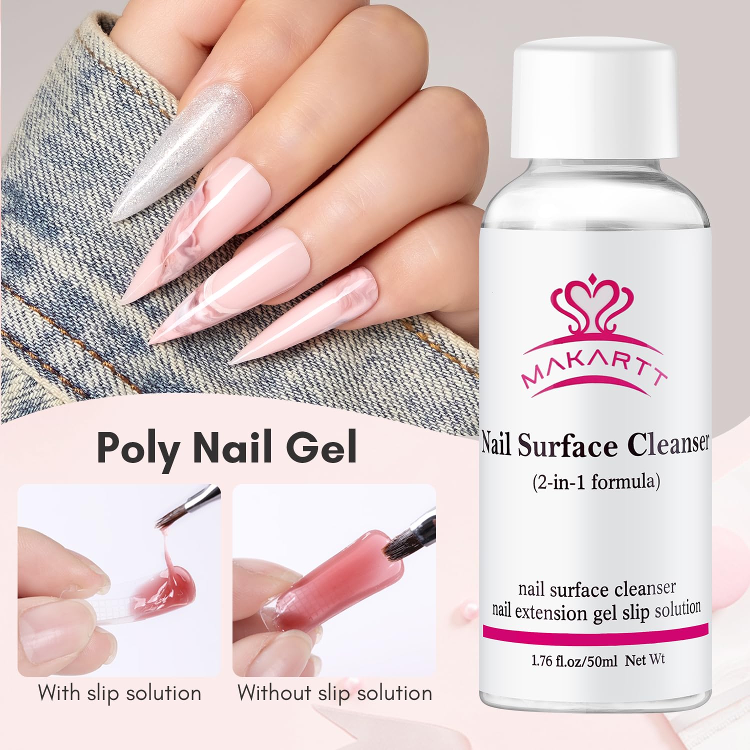 Top coat Makartt gel poly kit 8 ml pour finition durable