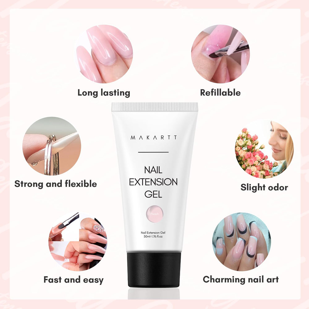 Gel Poly Makartt pour extensions longue tenue sur ongles