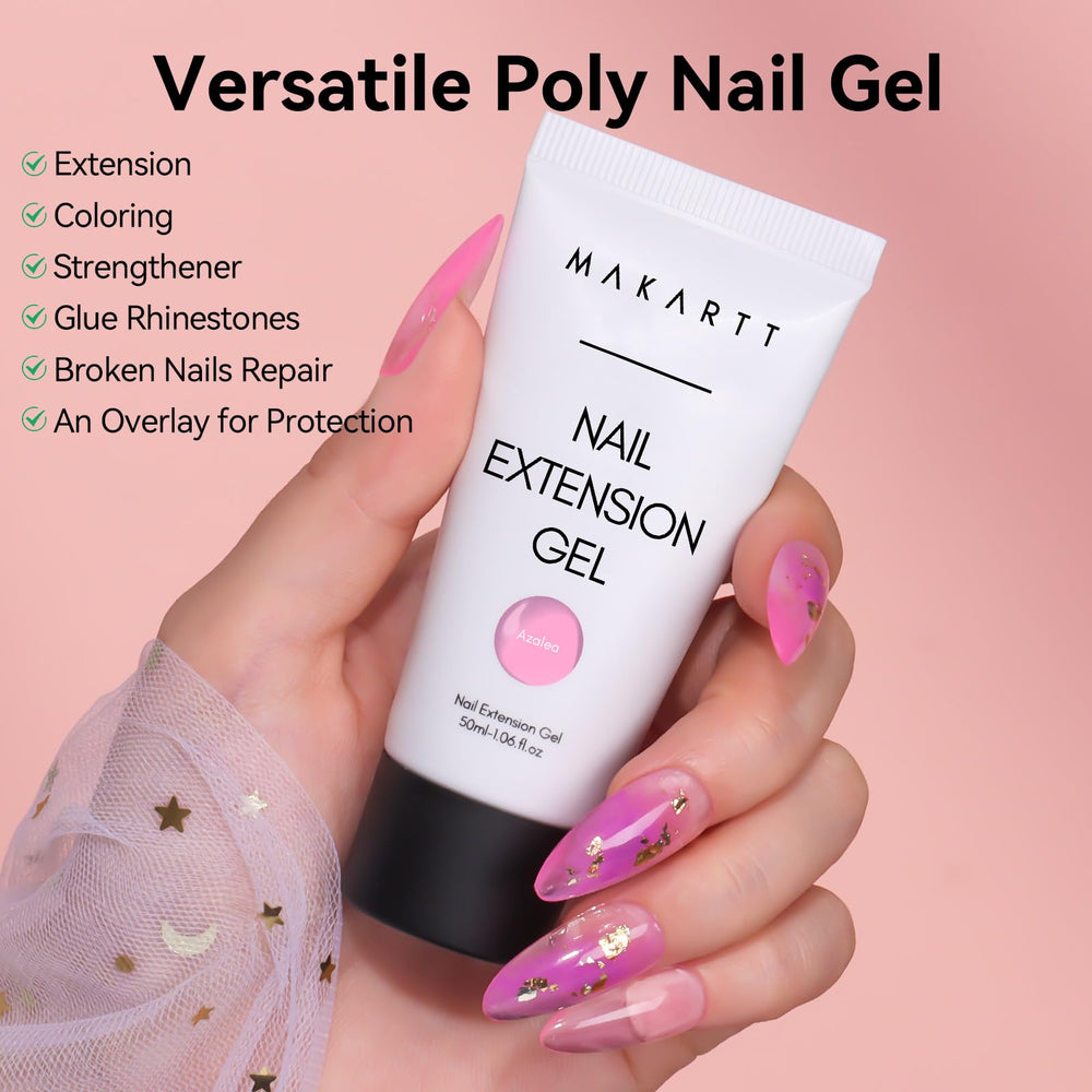 Emballage Makartt Gel Poly Ongles 50ml, kit prêt à l’emploi.