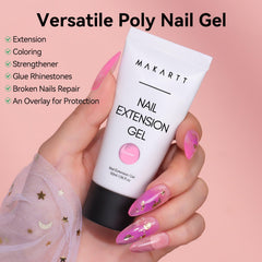 Emballage Makartt Gel Poly Ongles 50ml, kit prêt à l’emploi.