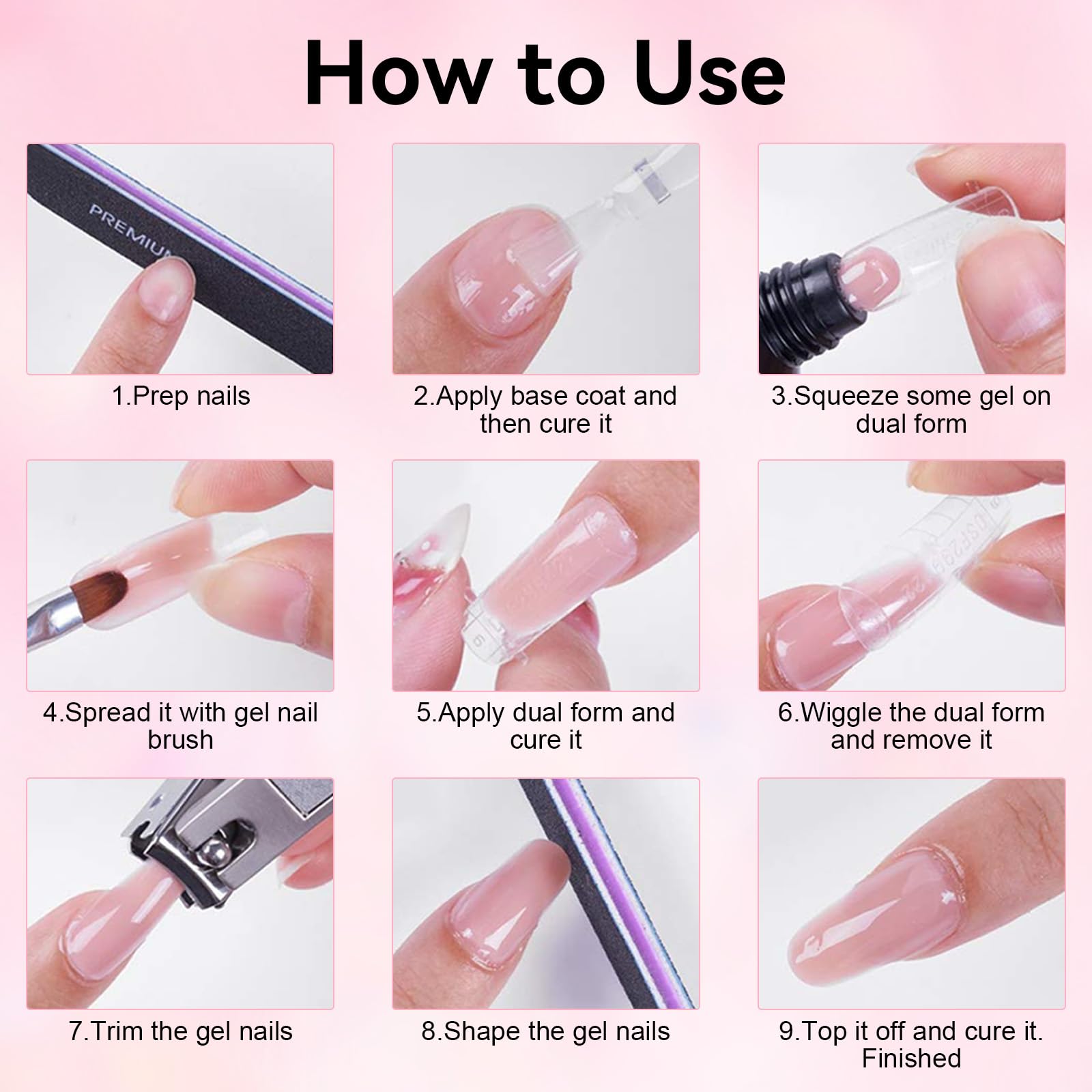 Renforcement des ongles et base protectrice Makartt Gel Poly Ongles.