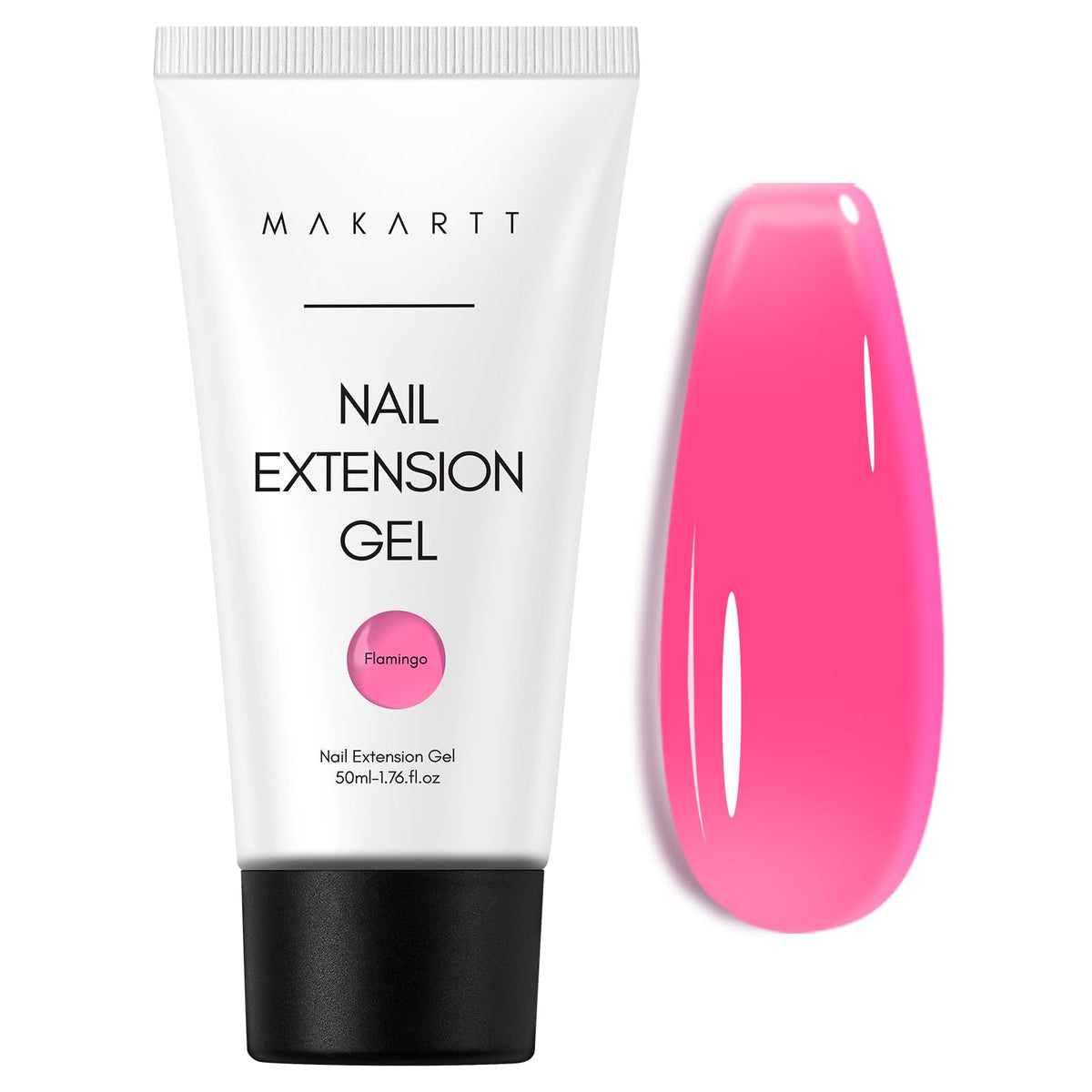 Gel Makartt poly sans HEMA pour ongles, bouteille 50 ml, usage polyvalent et durable.