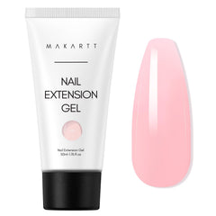 Makartt gel poly sans HEMA rose nude, pour extensions d'ongles durables.