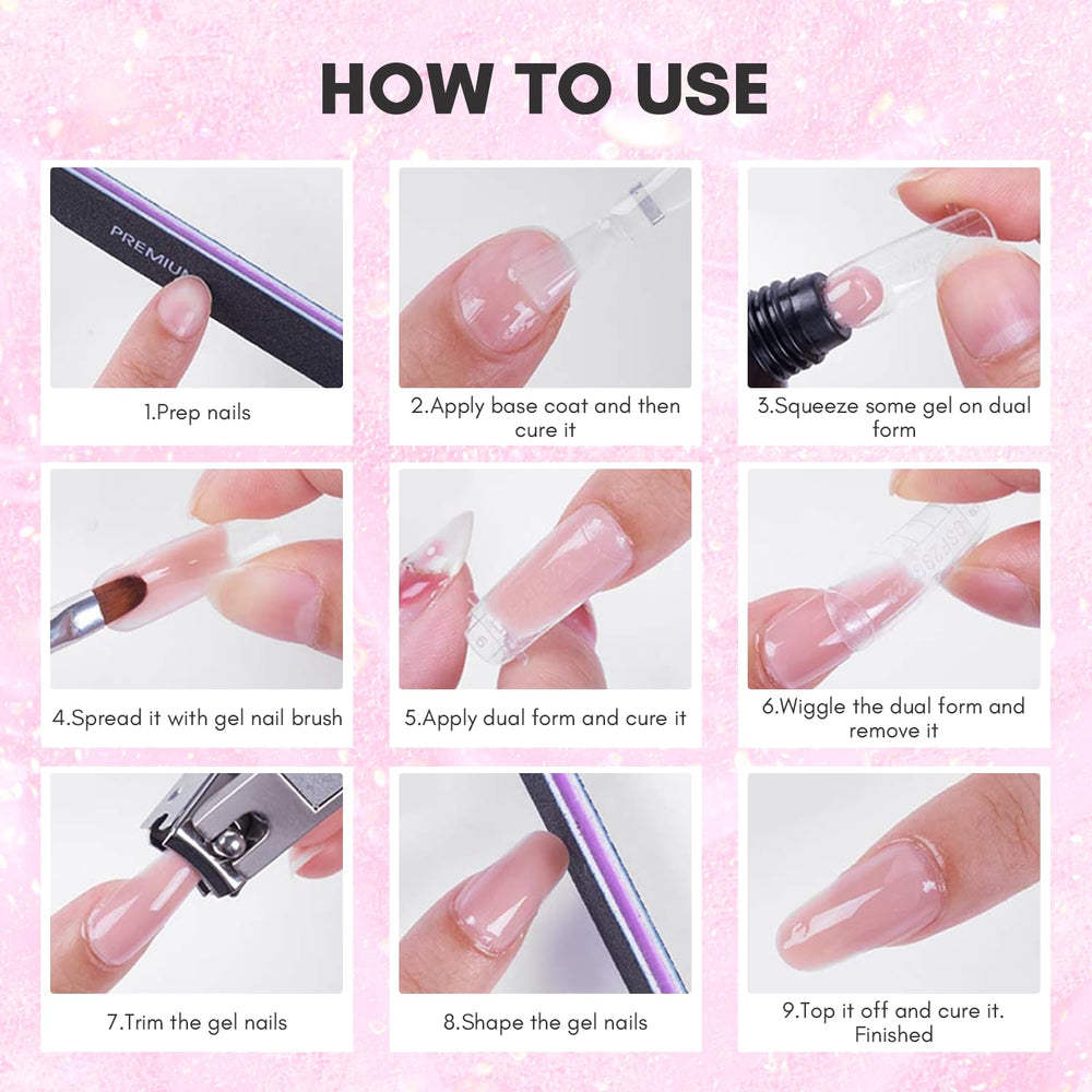 Makartt gel polymère blanc lait, préparation des ongles avant application.