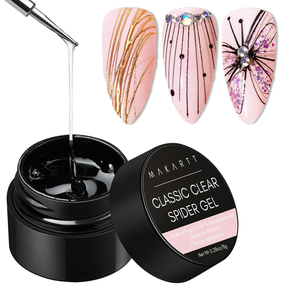 Makartt Gel Spider 3D clair pour dessiner des lignes nettes et précises.