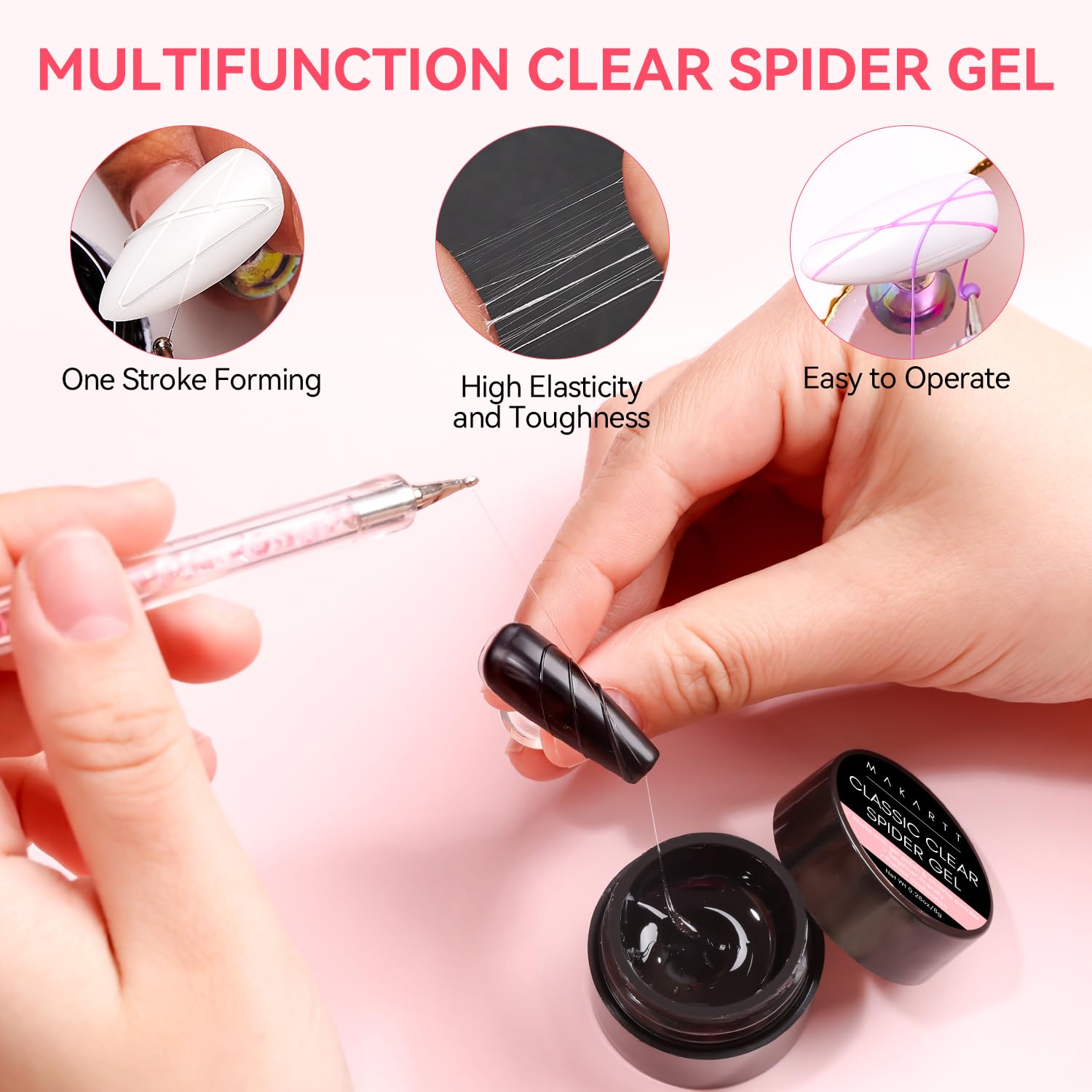 Mélange des couleurs avec le gel 3D Makartt pour nuances variées.