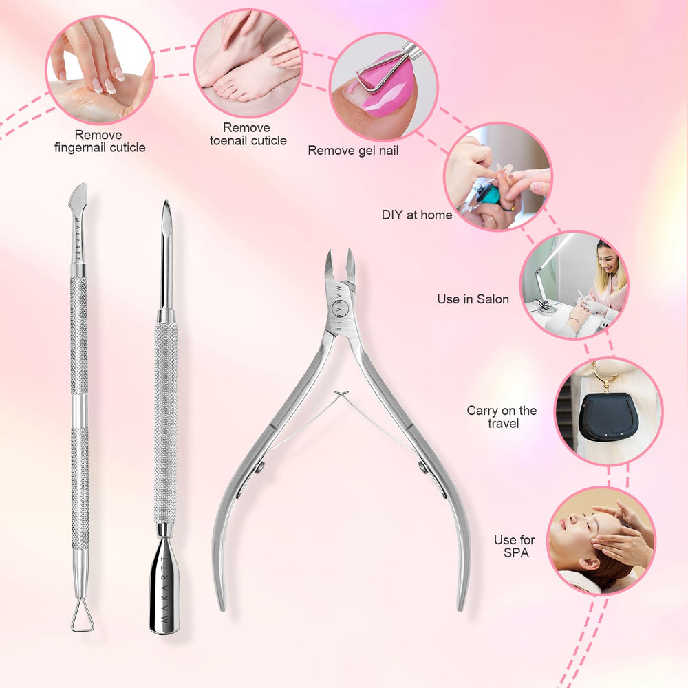 Makartt grattoir-cuticule nettoyage efficace des résidus et peau autour des ongles.