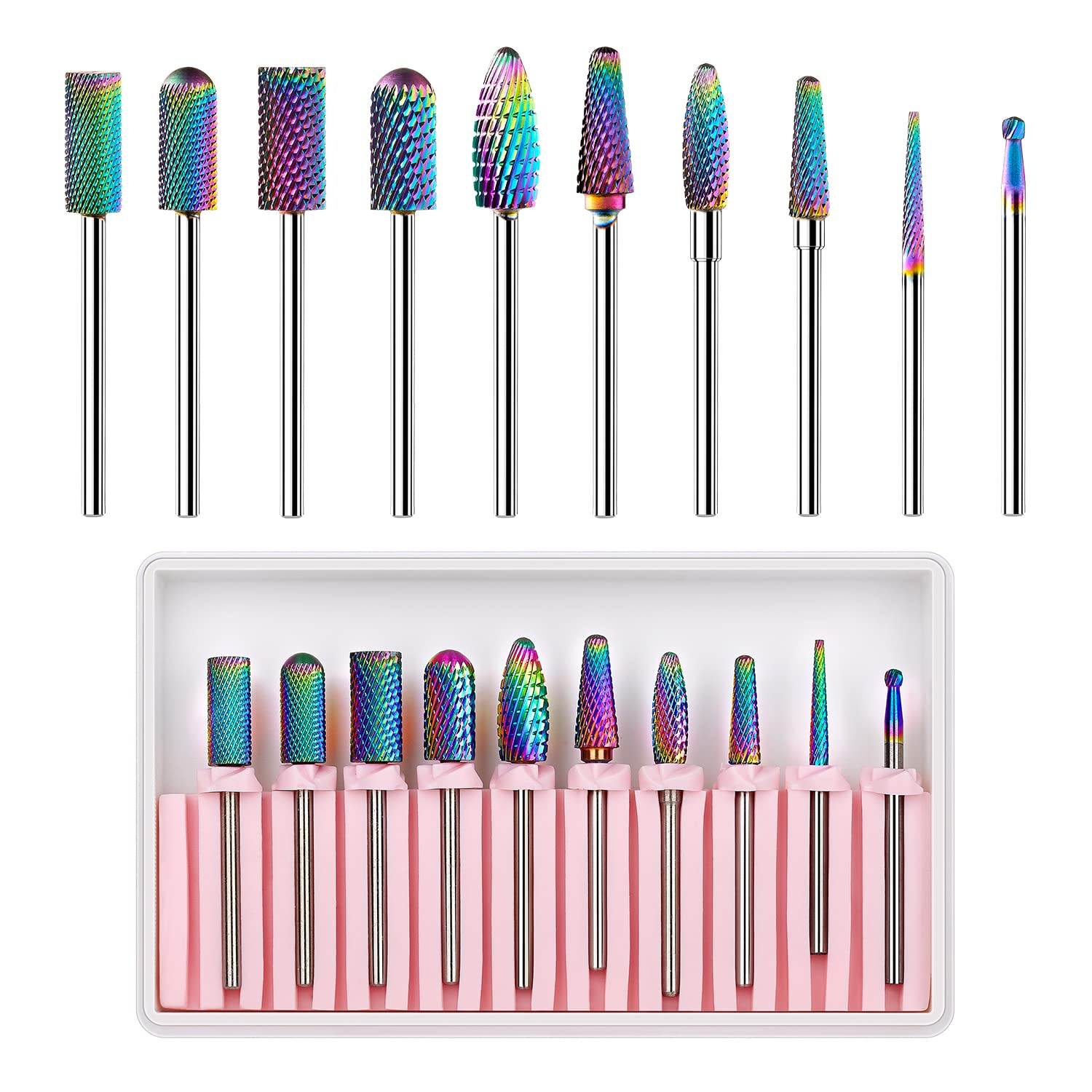 Makartt jeu de mèches pour ongles, élimine le gel dur avec peu de poussière