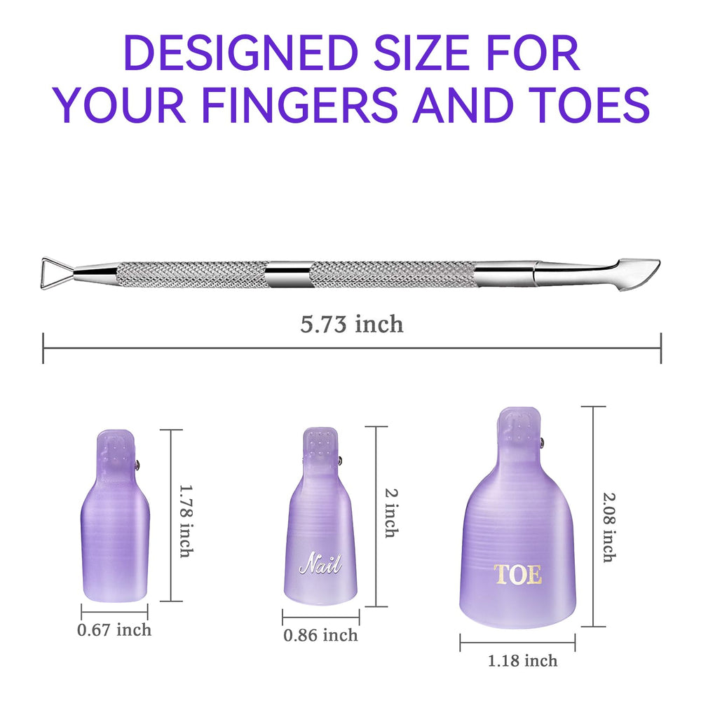 Kit clips Makartt pour vernis gel, UV et acrylique, rapide et propre.