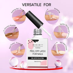 Barrière protectrice Makartt autour de la cuticule pour une finition propre.