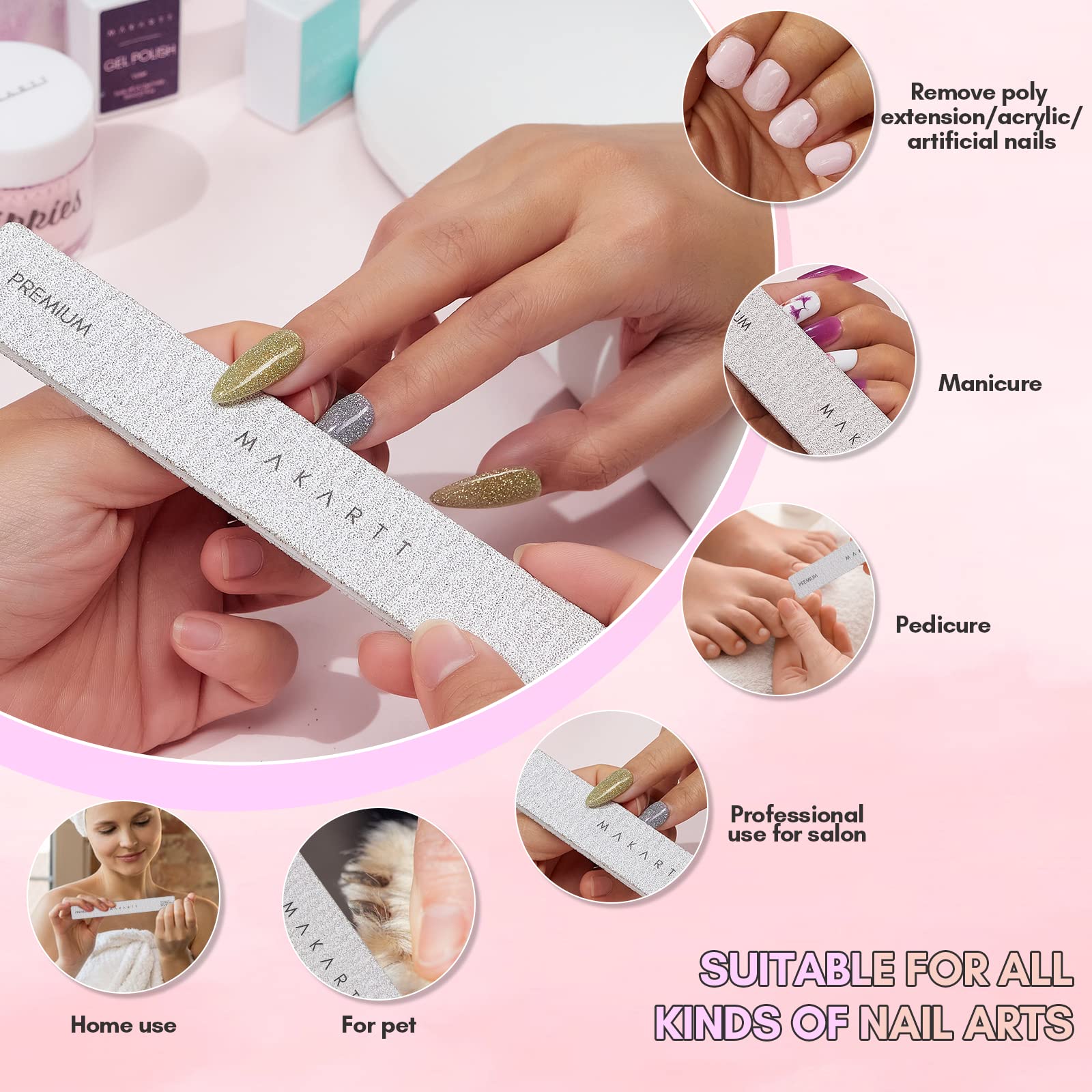 Makartt lime à ongles robuste – adaptée aux sessions répétées.