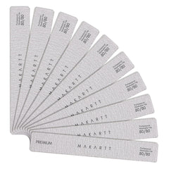 Makartt lime à ongles grain 80/80 – outil robuste pour faux ongles.
